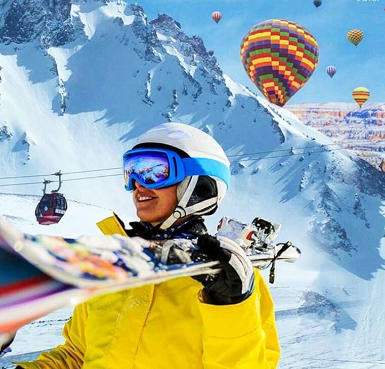 С борда на воздушные шары